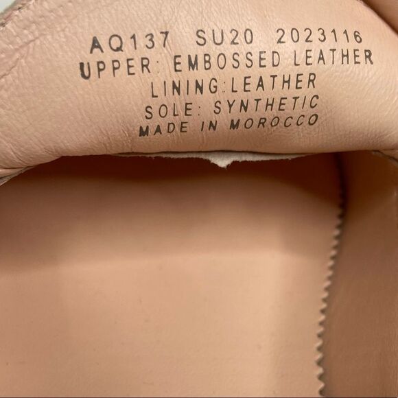 J.Crew Cecile Smoking Slippers Leather Embossed Snakeskin AQ135 Size 6.5 - Picture 7 of 7